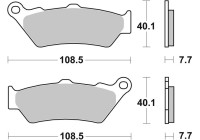 Brake pad set, disc brake