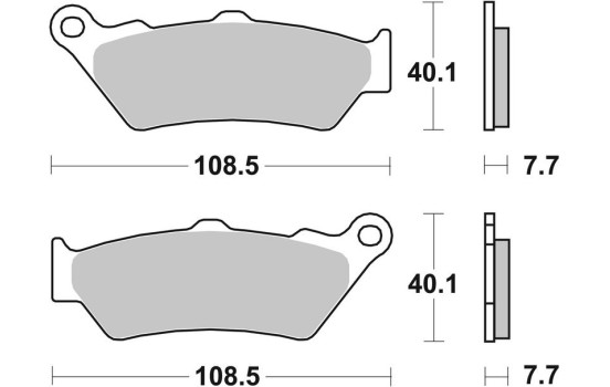 Brake pad set, disc brake