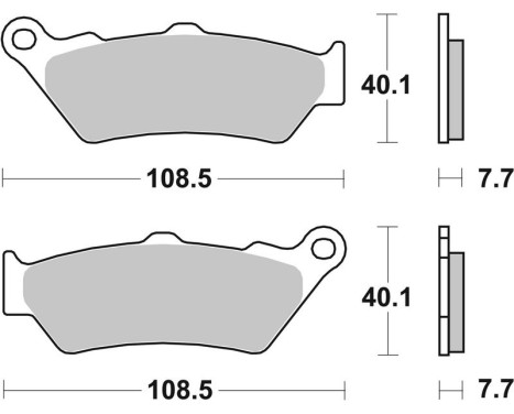 Brake pad set, disc brake