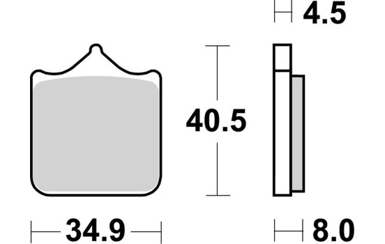 Brake pad set, disc brake