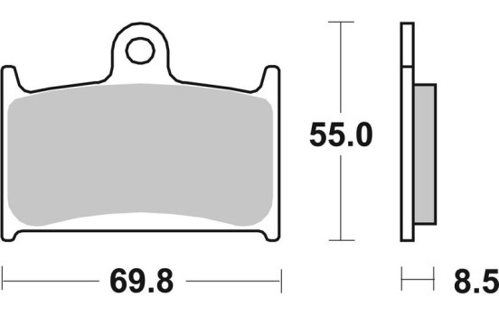 Brake pad set, disc brake