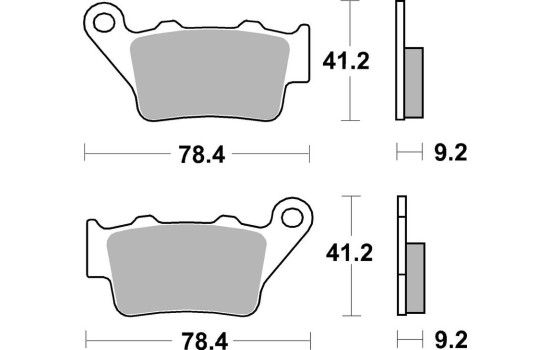 Brake pad set, disc brake