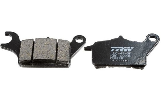 Brake pad set, disc brake