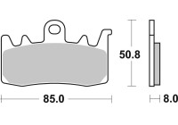 Brake pad set, disc brake