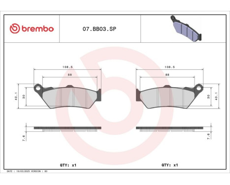 Brake pad set, disc brake, Image 2