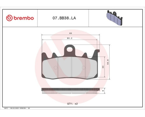 Brake pad set, disc brake, Image 2