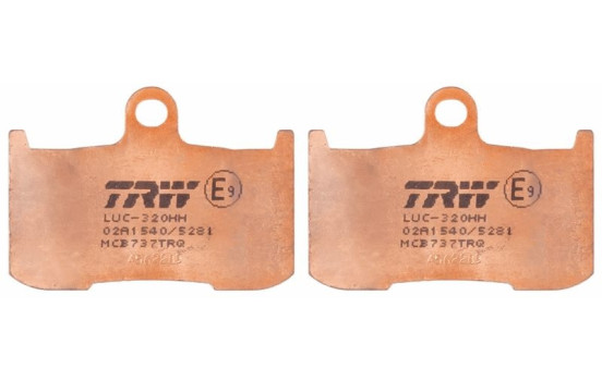 Brake pad set, disc brake