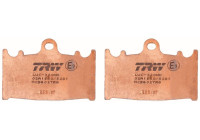 Brake pad set, disc brake
