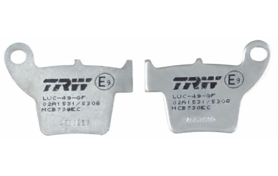 Brake pad set, disc brake