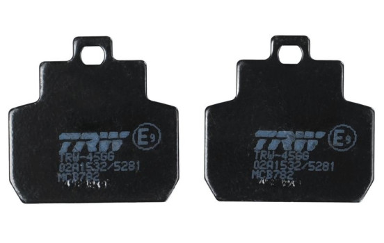 Brake pad set, disc brake