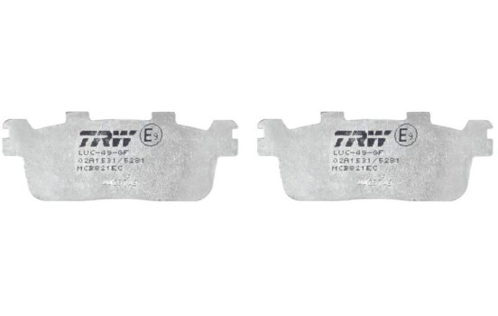 Brake pad set, disc brake