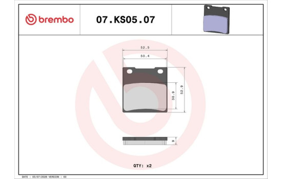 Brake pad set, disc brake, Image 2