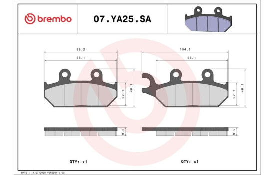 Brake pad set, disc brake, Image 2