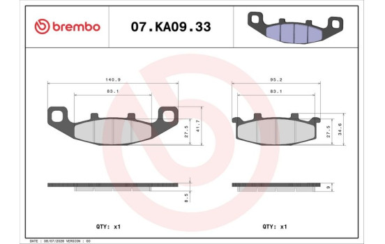 Brake pad set, disc brake, Image 2