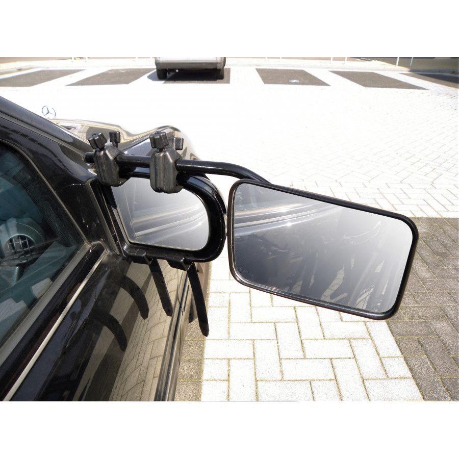Rétroviseur Universel Pour Voiture/Caravane - Miroir Plat Anti-Déformation - Réglage 360° - Installation Sans Outil