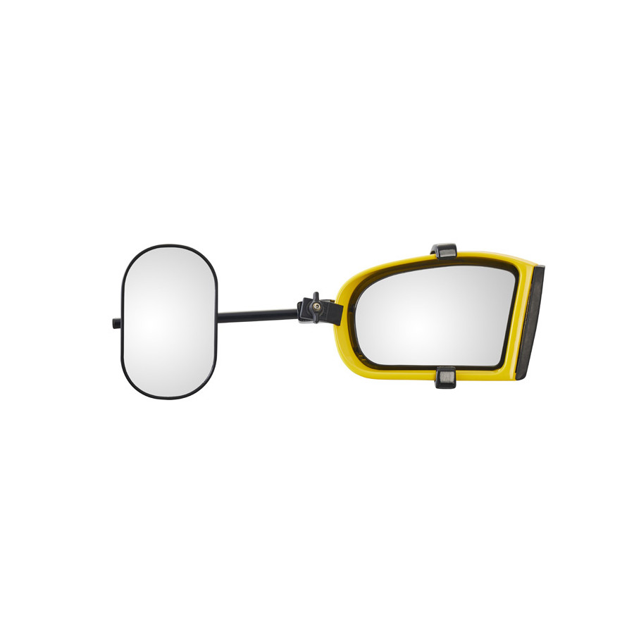 PEESHON Rétroviseurs Additionnels Remorque - 2 Pièces, Réglables 360°, Pour Caravane, Voiture, Angle Mort