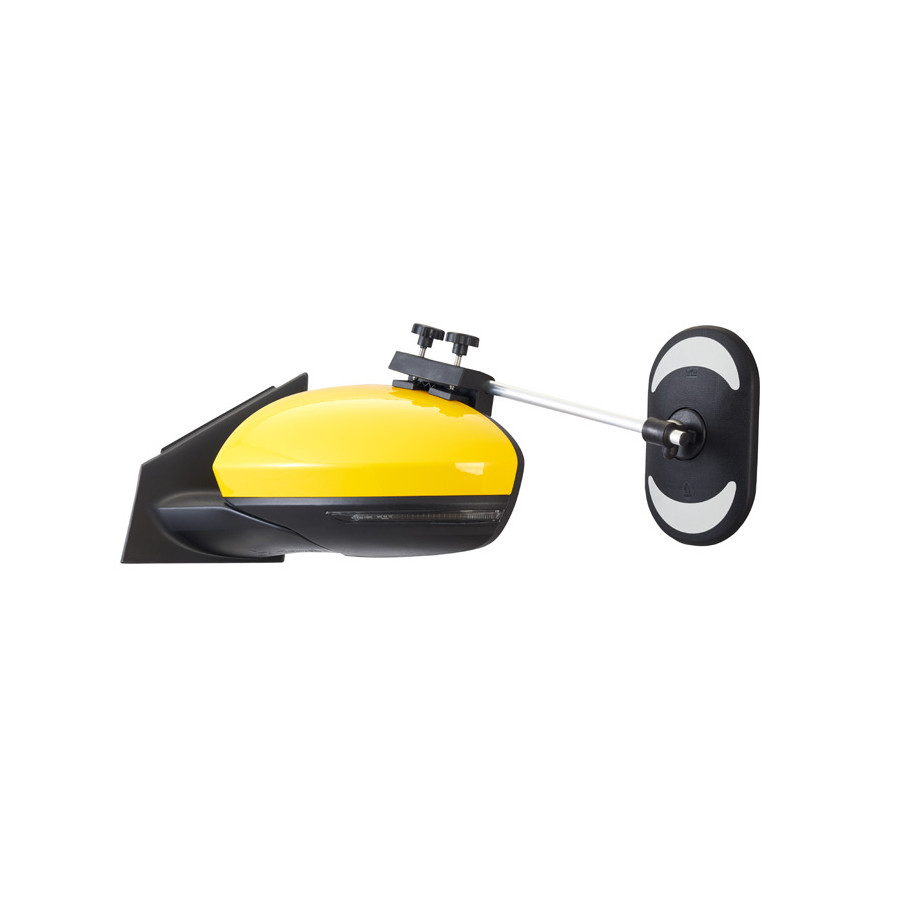 Rétroviseurs Moto Universels - 7/8" Ronds Noir Aluminium - Réglables 360° - Pour Guidon 22 Mm - Vue Arrière Élargie