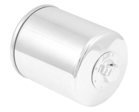 K&N Filtre à huile moto, vissé chromé (KN-174C)