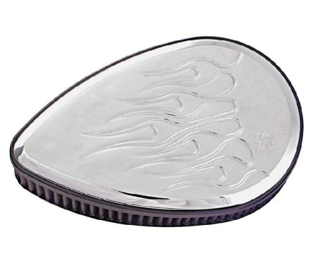K&N Système d'admission de moto H/D Big Twin Filter Kit, flamme en forme de larme (RK-3922)