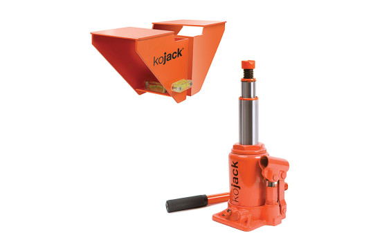 Cric hydraulique caravane KoJack avec niveau à bulle