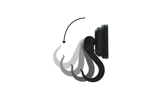 Crochet de suspension à ventouse noir 2kg set de 2 pièces, Image 3