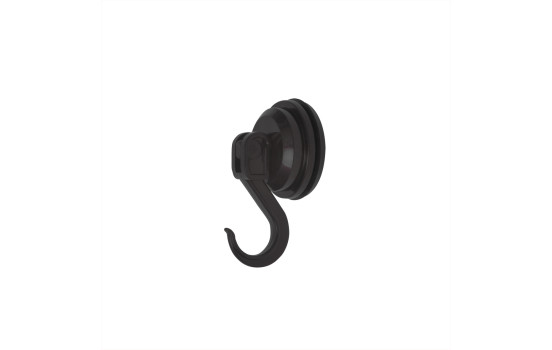 Crochet de suspension à ventouse noir 4kg set de 2 pièces