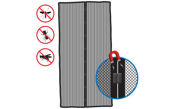 Écran de porte à fermeture magnétique