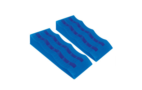 Oprijblok set de 2 pièces bleu