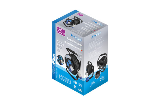 Enrouleur de câble CEE 25M (2x Schuko + 1xCEE), Image 6
