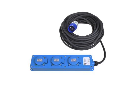 Prise CEE 3 voies 20M (2xSchuko + 1x2-USB)
