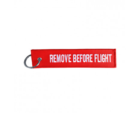 Simoni Racing Sleutelhanger - Remove Before Flight - Rood