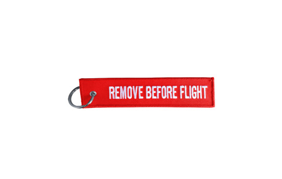 Simoni Racing Sleutelhanger - Remove Before Flight - Rood