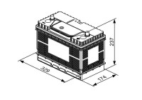 Batterie BOSCH T3 0 092 T30 520