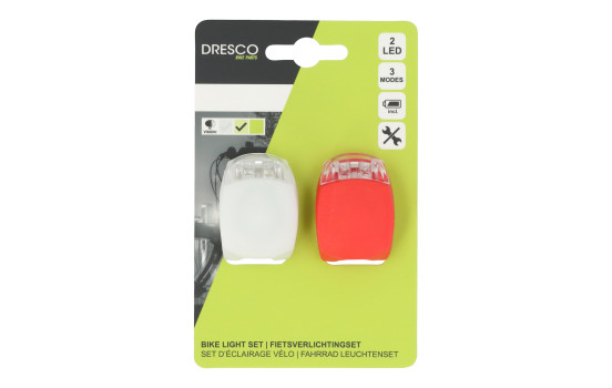 Ensemble d'éclairage à piles LED Dresco, silicone blanc et rouge, Image 8
