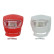 Ensemble d'éclairage à piles LED Dresco, silicone blanc et rouge, Vignette 3