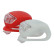 Ensemble d'éclairage à piles LED Dresco, silicone blanc et rouge, Vignette 6