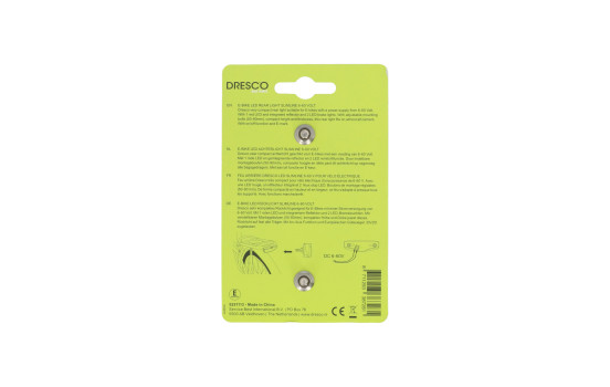 Feu arrière LED Dresco E-Bike Slimline 6-60 Volts, Image 3