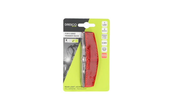 Feu arrière LED Dresco E-Bike Slimline 6-60 Volts, Image 4