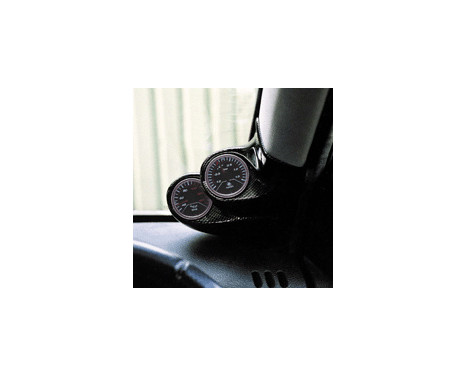 RGM A-Pillarmount Right - 2x 52mm - Renault Clio III 1998-2005 - Aspect carbone