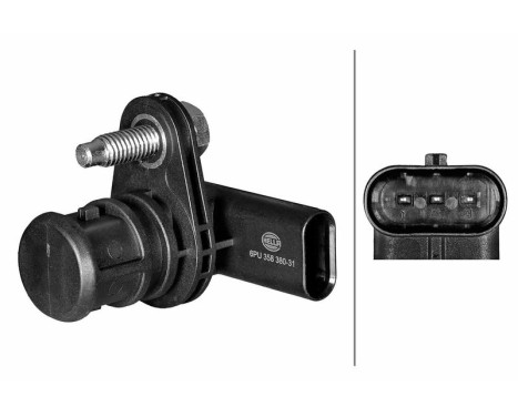 Capteur d'arbre à cames 6PU 358 380-311 Hella