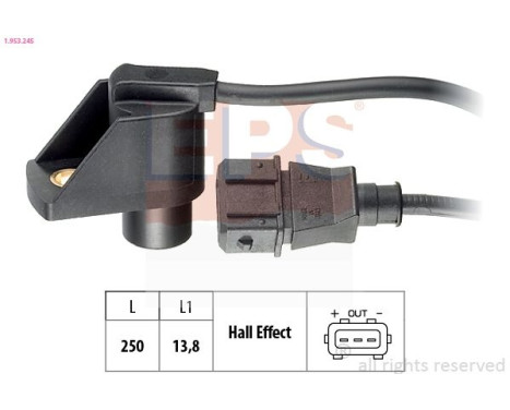 Capteur, position d'arbre à cames Made in Italy - OE Equivalent 1.953.245 EPS Facet