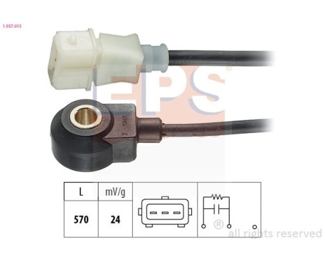 Capteur de cognement Made in Italy - OE Equivalent 1.957.015 EPS Facet