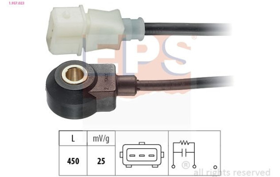 Capteur de cognement Made in Italy - OE Equivalent 1.957.023 EPS Facet