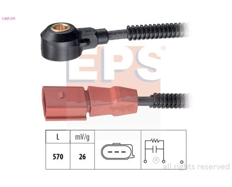 Capteur de cognement Made in Italy - OE Equivalent 1.957.171 EPS Facet