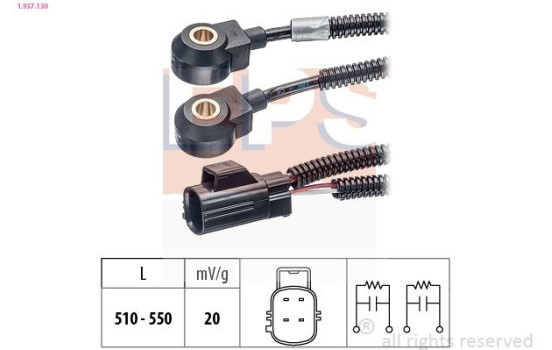 Capteur de cognement Made in Italy - OE Equivalent 1957130 EPS Facet