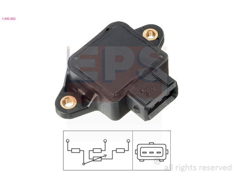 Capteur, position du papillon Made in Italy - OE Equivalent 1.995.002 EPS Facet