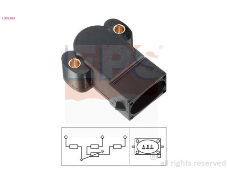 Capteur, position du papillon Made in Italy - OE Equivalent 1.995.064 EPS Facet