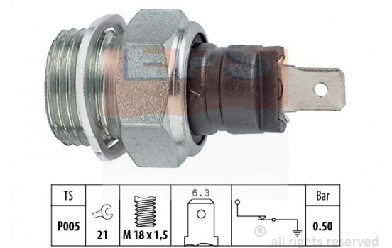 Capteur de pression d'huile 1.800.080 EPS Facet