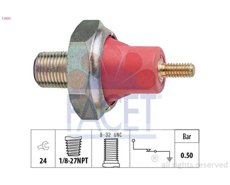 Capteur de pression d'huile
