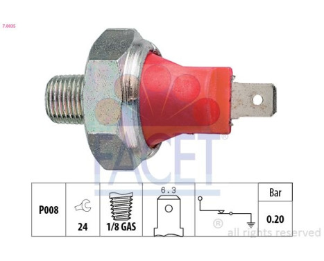 Capteur de pression d'huile